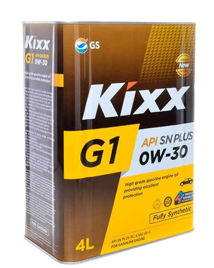 Моторное масло KIXX G1 SN PLUS 0W30, 4л (KIXX: L209944TE1)